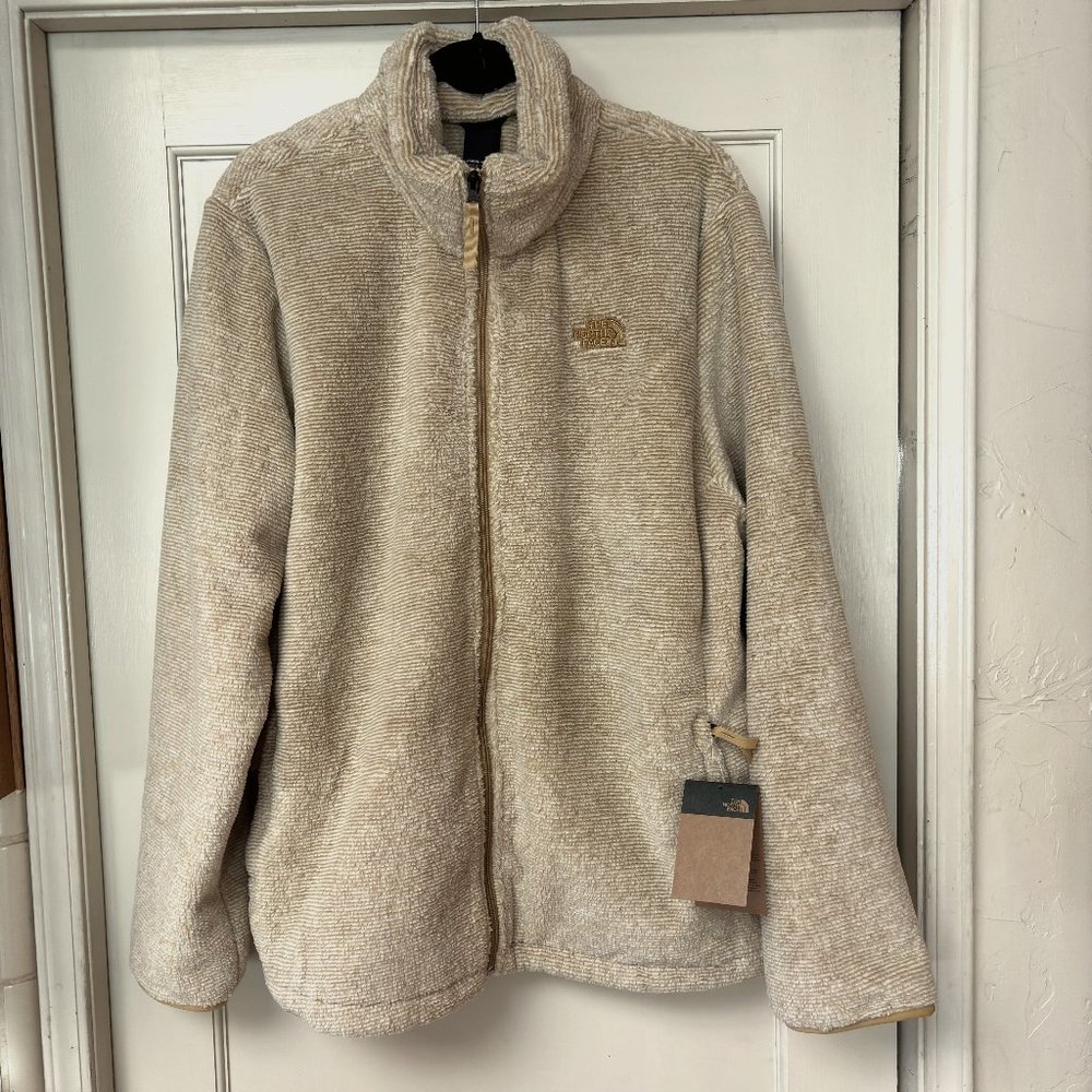 North Face Jacket Womens XXXL Tan/Gardenia White Osito Lux High Pile Fleece NWT